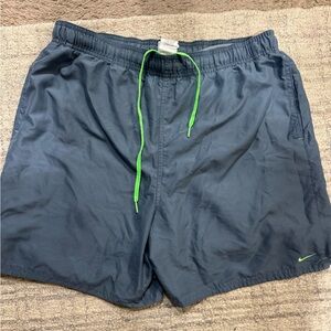 Nike gray blue swim Shorts size Large